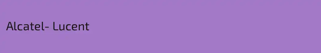 Alcatel- Lucent